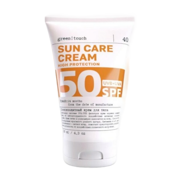 фото упаковки Green touch Sun солнцезащитный крем для тела SPF50