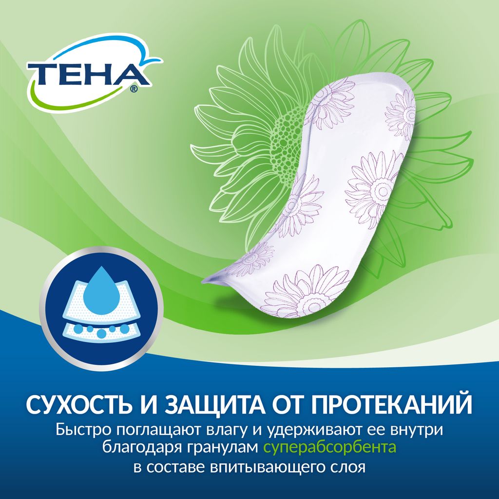 Tena Lady Active Mini Урологические прокладки, прокладки урологические, 2 капли, 20 шт.