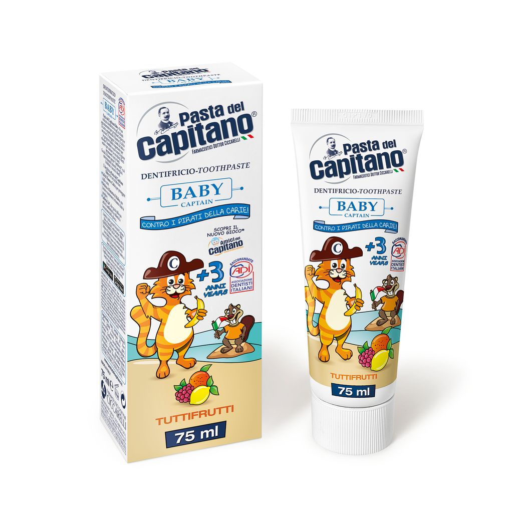 фото упаковки Pasta del Capitano Baby Паста зубная для детей с 3 лет