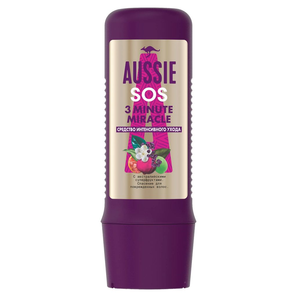 фото упаковки Aussie SOS 3 Minute Miracle Средство интенсивного ухода
