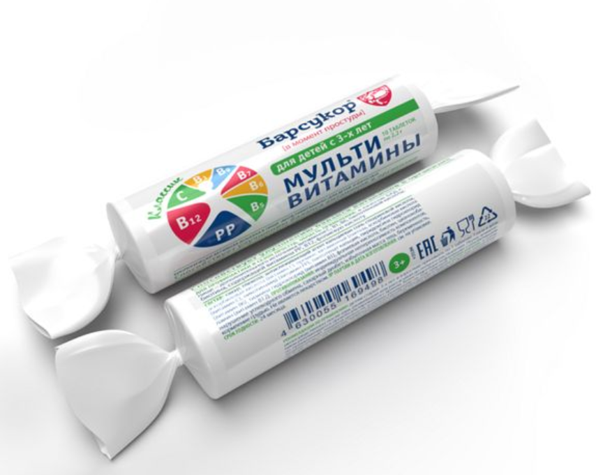 фото упаковки Барсукор Мультивитамины для детей и взрослых