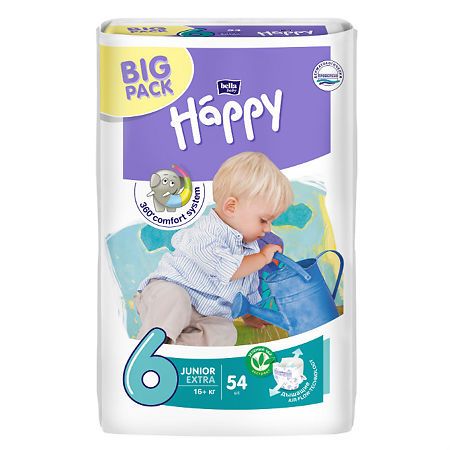 фото упаковки Bella Baby Happy Junior Extra 6 Подгузники детские