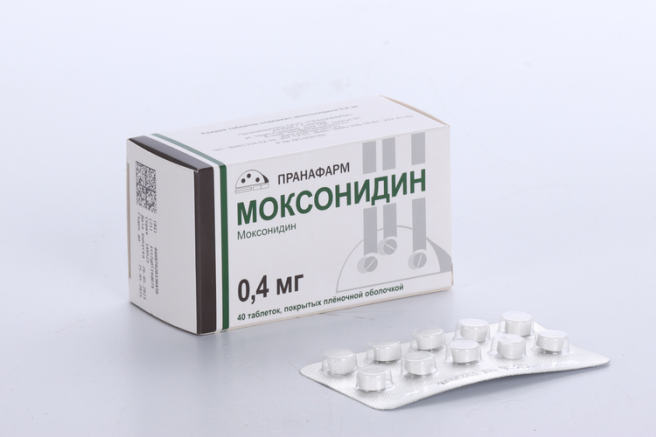 Моксонидин, 0.4 мг, таблетки, покрытые пленочной оболочкой, 40 шт. купить по цене от 343 руб в Владимире, заказать с доставкой в аптеку, инструкция по применению, отзывы, аналоги, Пранафарм