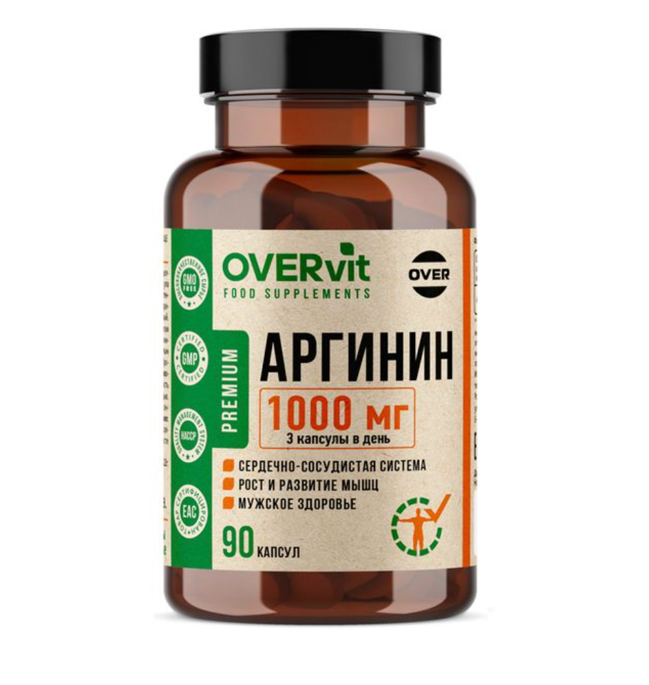 фото упаковки OVERvit Аргинин