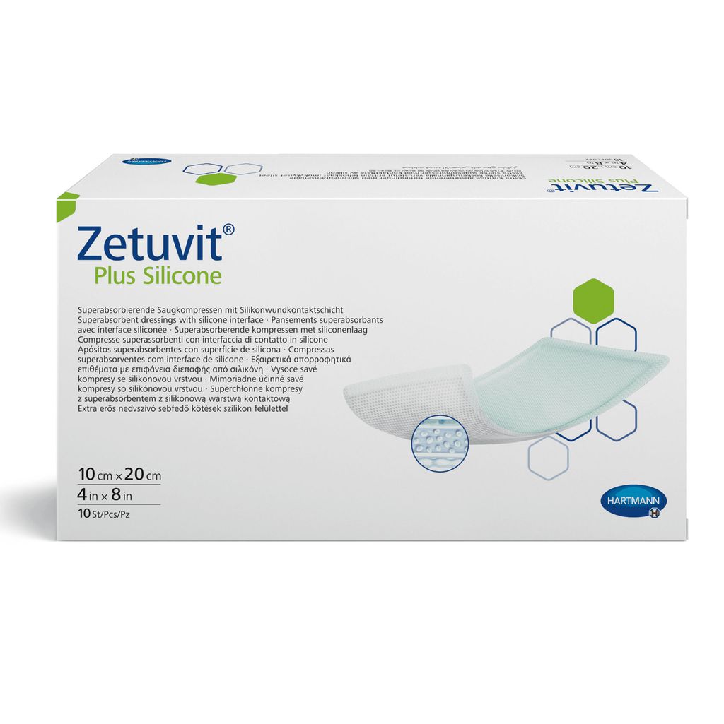 фото упаковки Zetuvit Plus Silicone Повязка суперабсорбирующая