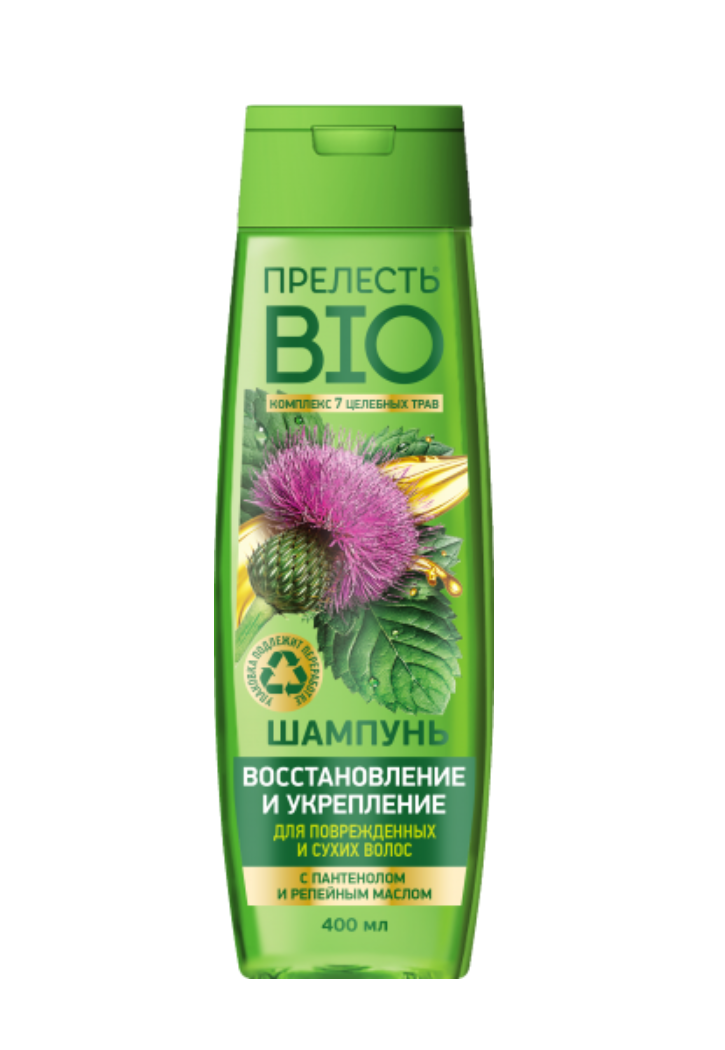 фото упаковки Прелесть BIO Шампунь для волос Восстановление и укрепление