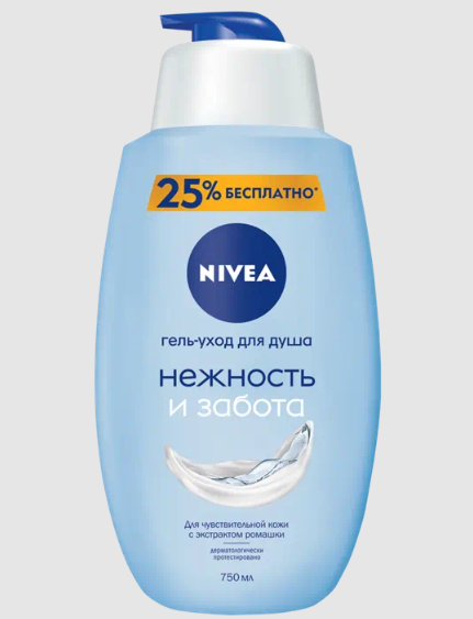 фото упаковки Nivea Гель-уход для душа