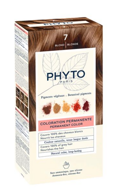 Phyto Paris Крем-краска для волос в наборе, тон 7, Блонд, краска для волос, +Молочко +Маска-защита цвета +Перчатки, 1 шт.