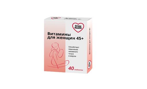 Гроссхелс Витамины для женщин 45+, таблетки, 40 шт.