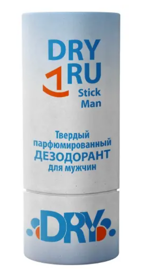 Dry Ru Stick Man дезодорант твердый парфюмированный, карандаш, 55 мл, 1 шт.