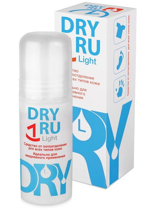 Dry Ru Light средство от потоотделения для всех типов кожи, 50 мл, 1 шт.
