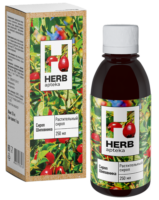 Herb Сироп шиповника с витамином С, сироп, 250 мл, 1 шт.