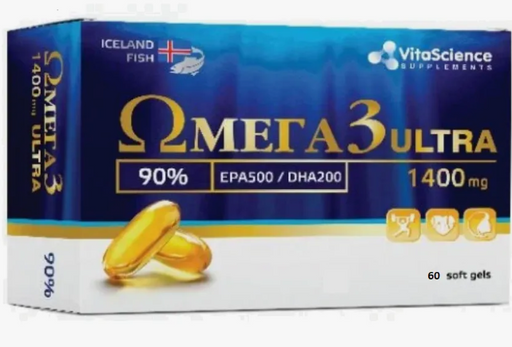 Vitascience Омега-3 90% Ультра, капсулы, 30 шт.