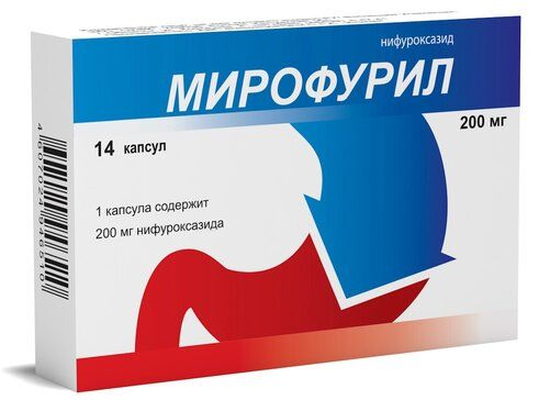 Мирофурил, 200 мг, капсулы, 14 шт.