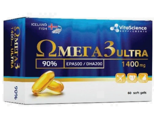 Vitascience Омега-3 60% Максимум, капсулы, 60 шт.