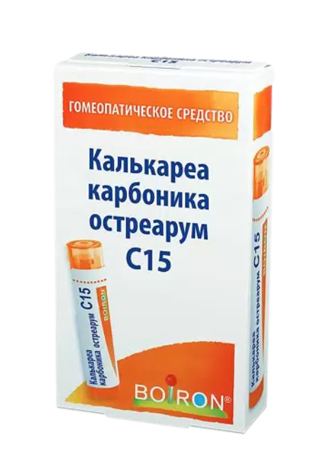 Калькареа карбоника остреарум С15, гранулы гомеопатические, 4 г, 1 шт.