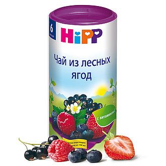 Чай Hipp Лесные ягоды, чай быстрорастворимый, 200 г, 1 шт.