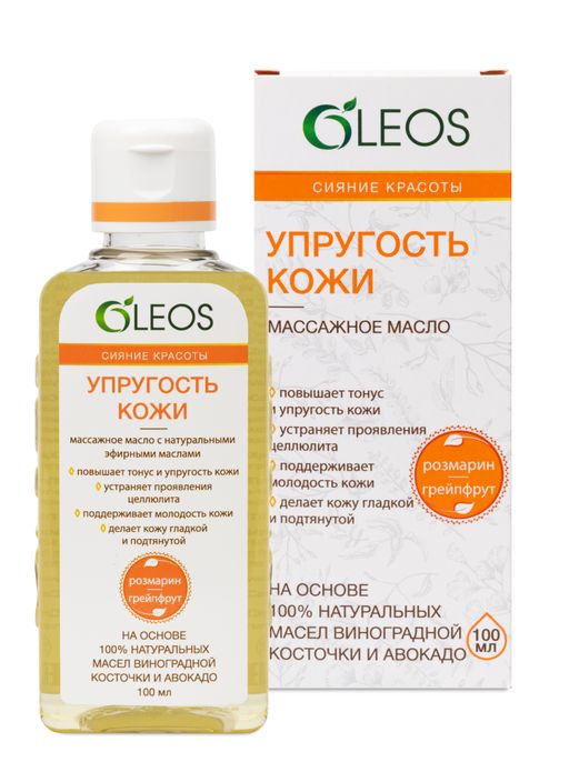 Oleos Массажное масло Упругость кожи, масло косметическое, 100 мл, 1 шт.