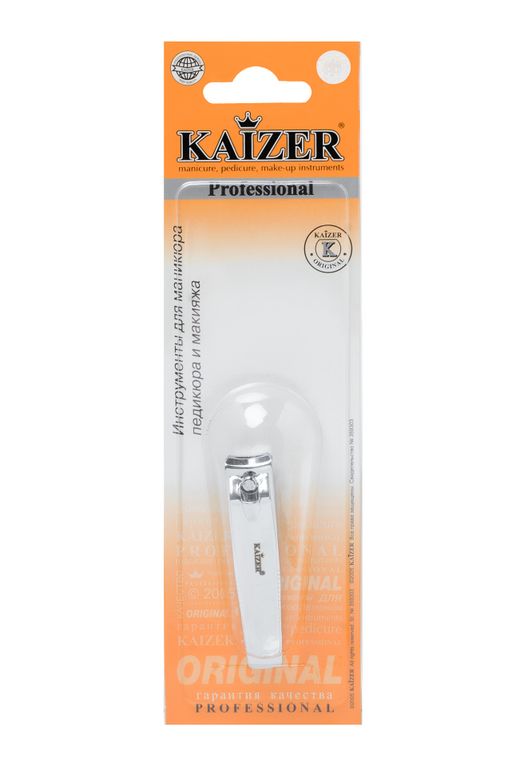 Kaizer Клиппер средний прямой, 60 мм, серебро, 1 шт.