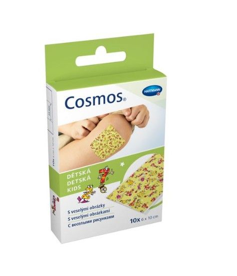 Cosmos Kids Пластырь, 6х10 см, 1 размер, пластырь медицинский, детский (ая), 10 шт.